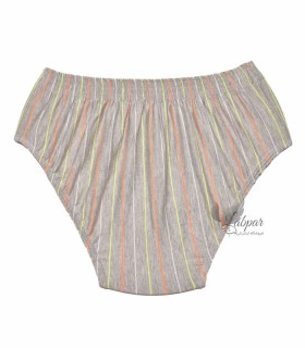 شورت اسلیپ مردانه نخی Ranin رانین کد 5600 طوسی کم رنگ