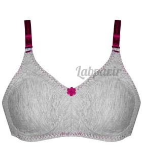 سوتین نخی (ملانژ) پانیذ Paniz کد 66363 زرشکی