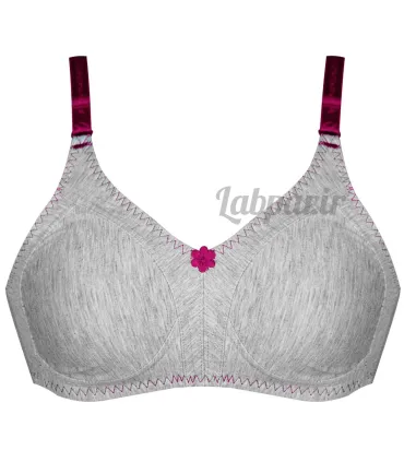سوتین نخی (ملانژ) پانیذ Paniz کد 66363 زرشکی