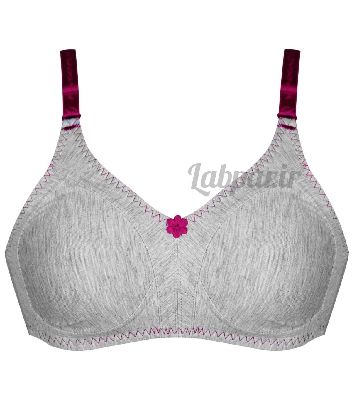 سوتین نخی (ملانژ) پانیذ Paniz کد 66363 زرشکی