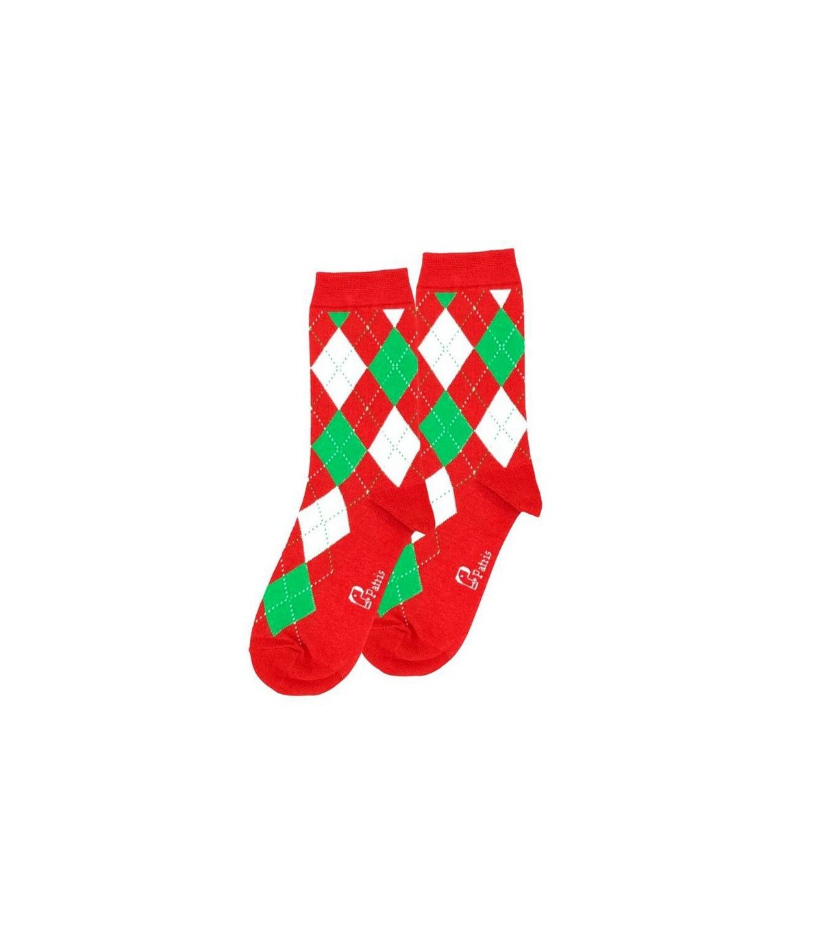 جوراب ساقدار نانو پاتریس Patris Socks طرح اسکاچ - قرمز
