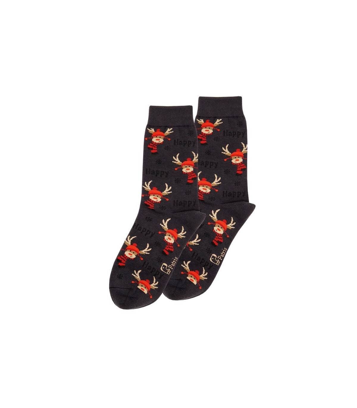 جوراب ساقدار نانو پاتریس Patris Socks طرح گوزن طوسی