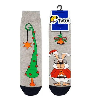 جوراب ساقدار نانو پاتریس Patris Socks طرح خرگوش کریسمس