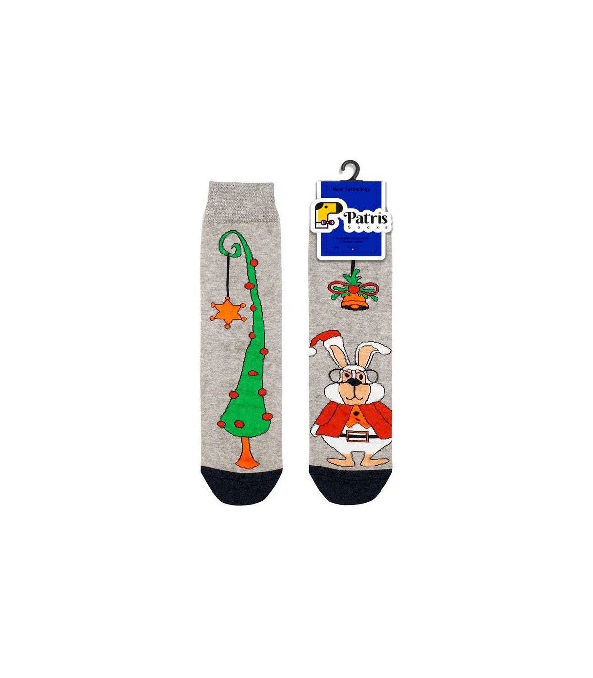 جوراب ساقدار نانو پاتریس Patris Socks طرح خرگوش کریسمس