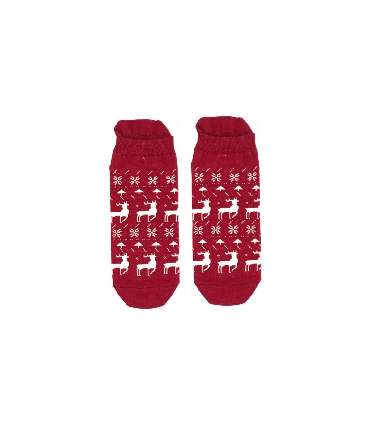 جوراب مچی نانو پاتریس طرح ژاکارد زرشکی - Patris Socks