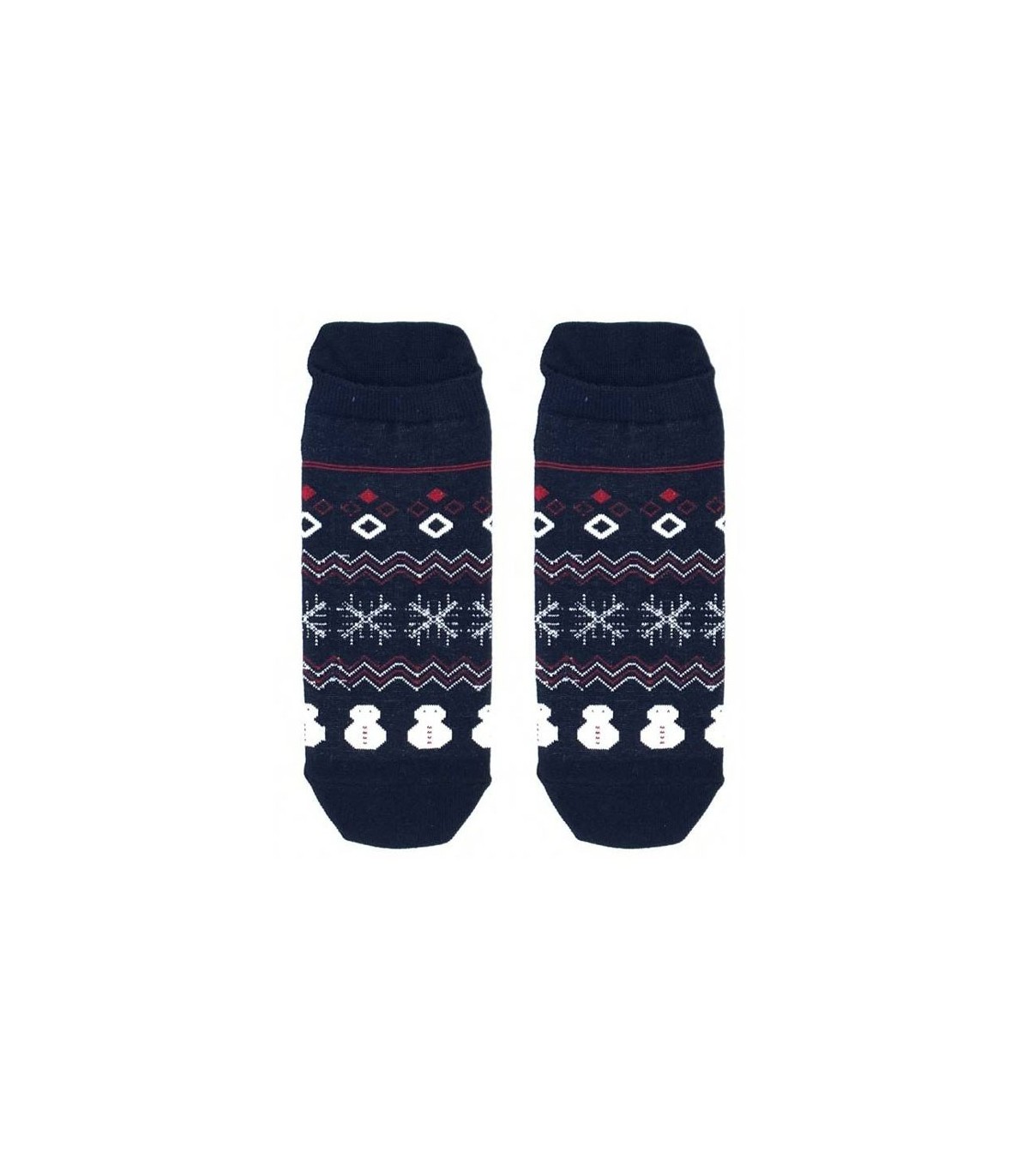 جوراب مچی نانو پاتریس طرح ژاکارد سرمه ای - Patris Socks