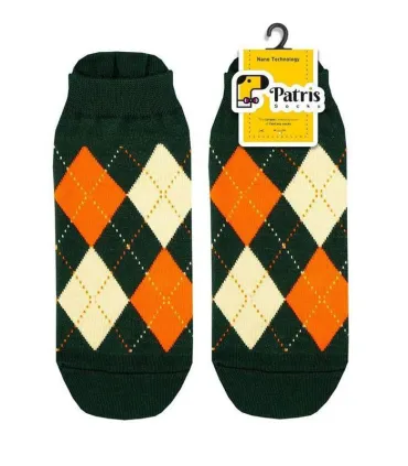 جوراب مچی نانو پاتریس طرح اسکاچ سبز - Patris Socks