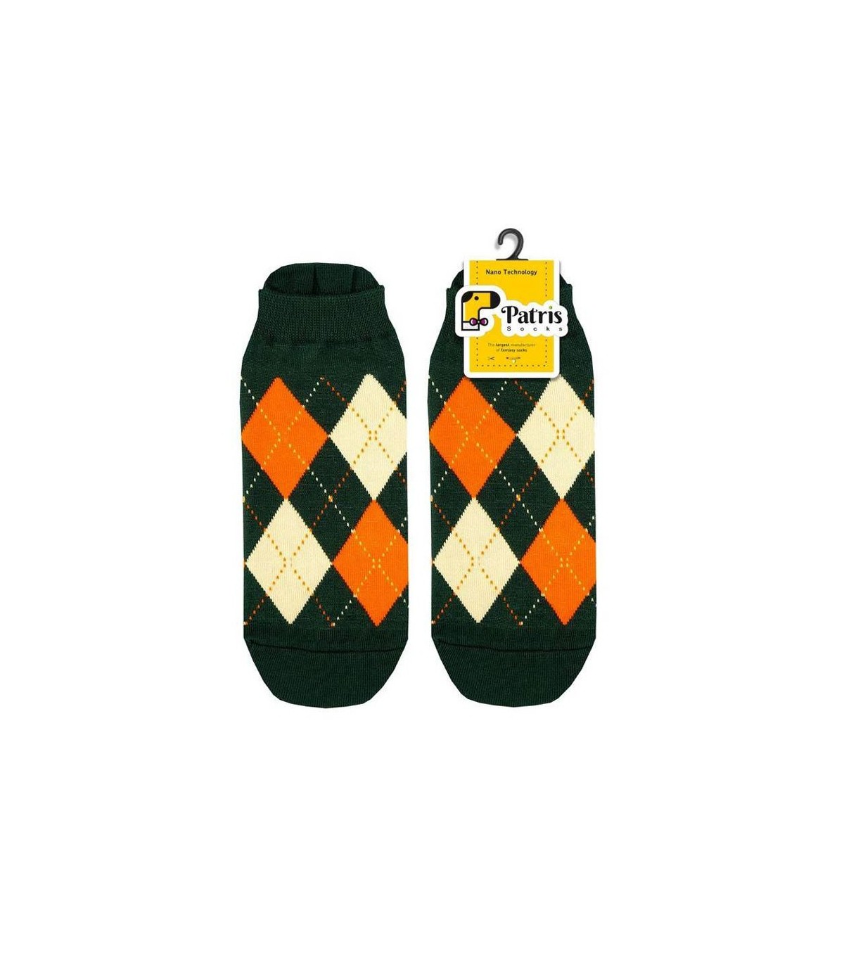 جوراب مچی نانو پاتریس طرح اسکاچ سبز - Patris Socks