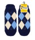 جوراب مچی نانو پاتریس طرح اسکاچ سرمه ای - Patris Socks