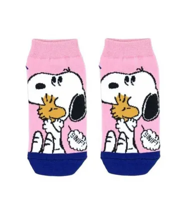 جوراب مچی نانو پاتریس Patris Socks - طرح اسنوپی صورتی