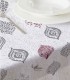 سفره یکبار مصرف کتان کوالا Koala طرح باسمه رول 8 متری