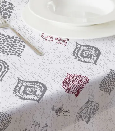 سفره یکبار مصرف کتان کوالا Koala طرح باسمه رول 8 متری