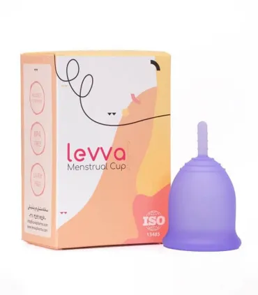 پک کاپ قاعدگی Levva Pharma لیوا فارما + استریلایزر - بنفش