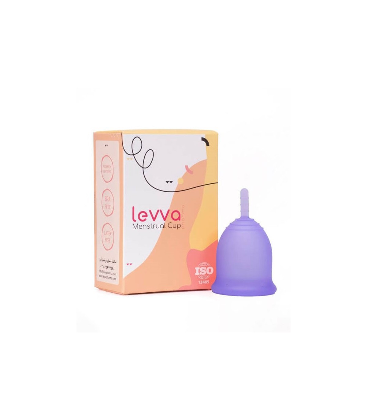 پک کاپ قاعدگی Levva Pharma لیوا فارما + استریلایزر - بنفش