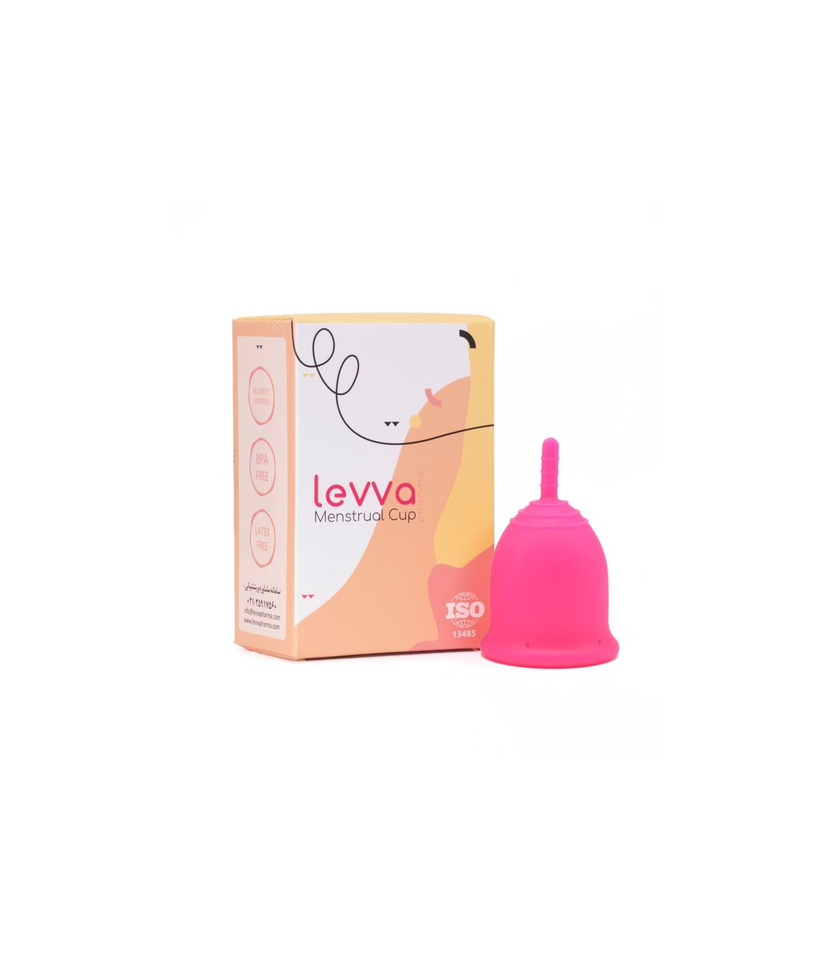 پک کاپ قاعدگی Levva Pharma لیوا فارما + استریلایزر - صورتی