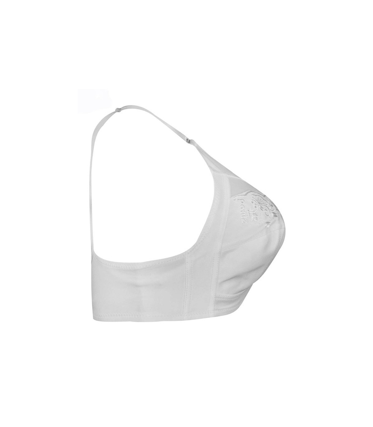 سوتین طرح مادام گلدوزی پانیذ Paniz کد 66325 - رنگ سفید
