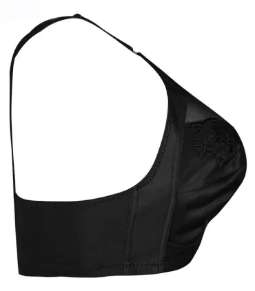 سوتین طرح مادام گلدوزی پانیذ Paniz کد 66325 - رنگ مشکی