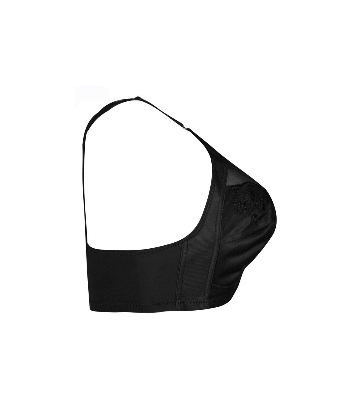سوتین طرح مادام گلدوزی پانیذ Paniz کد 66325 - رنگ مشکی
