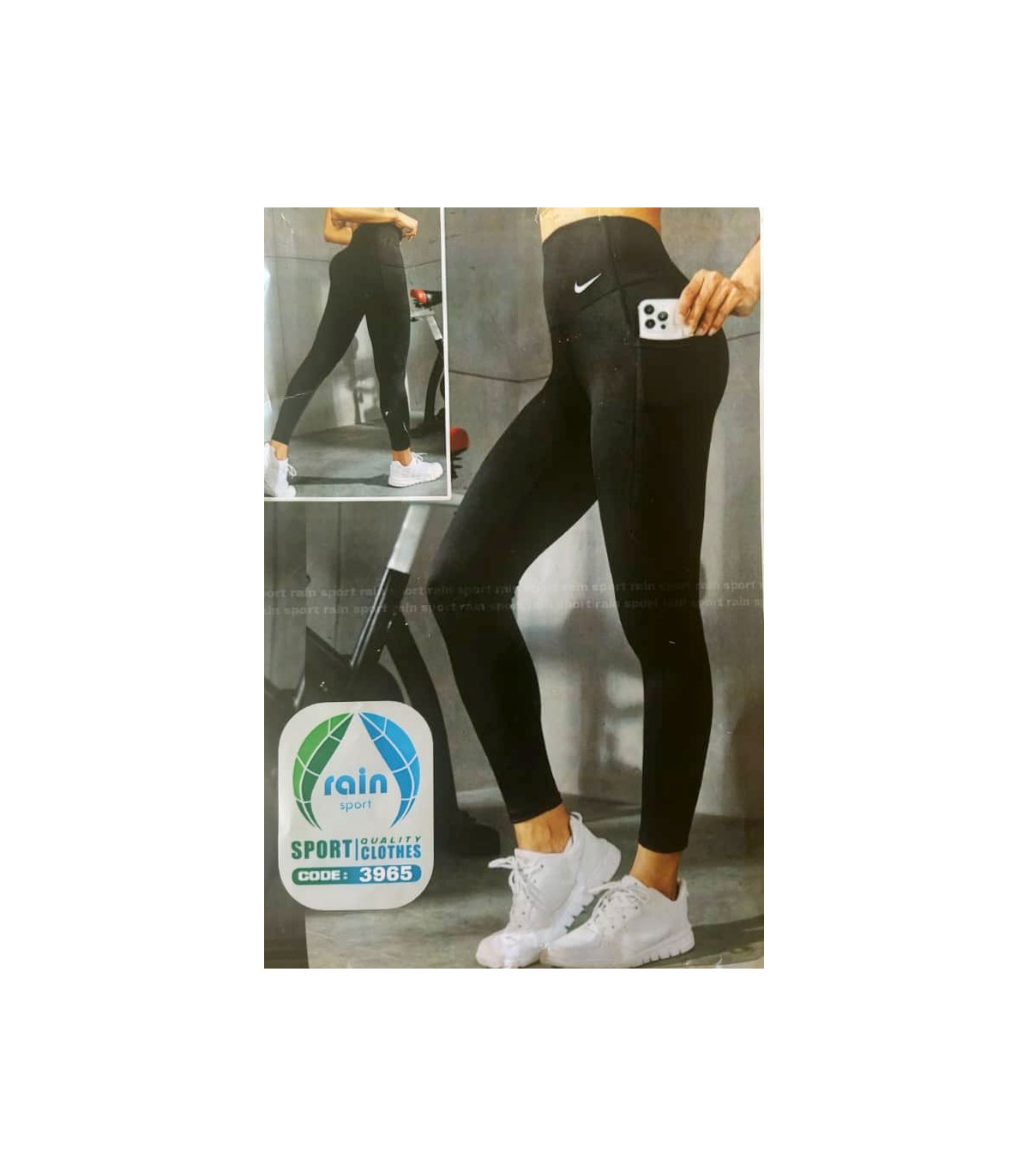 لگ ورزشی Rain Sport راین اسپورت دو جیب - مشکی