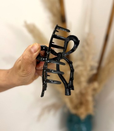 کلیپس موی سر نشکن طرح پاپیون خال خال کد 112 - دو رنگ