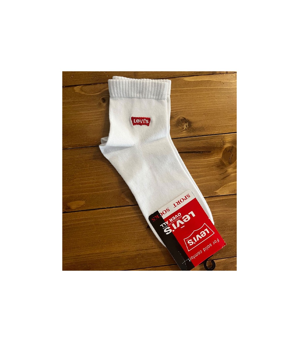 جوراب نیم ساق زنانه لیوایز LEVI'S - سفید و مشکی