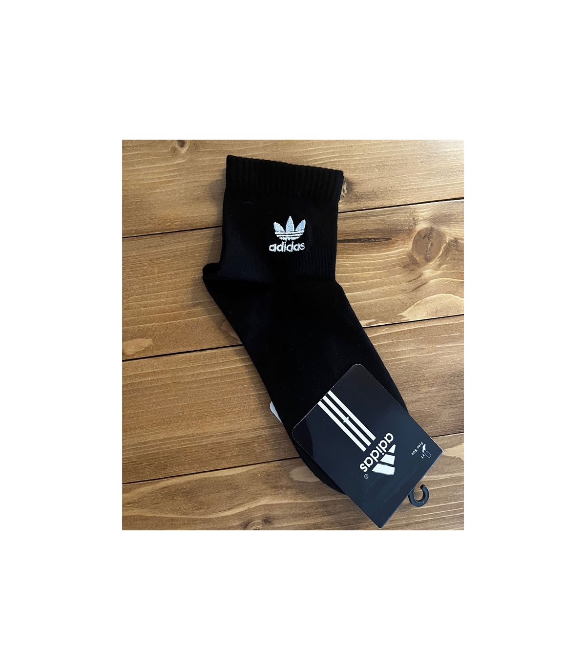 جوراب نیم‌ساق مشکی آدیداس | 80% کتان | خرید جوراب ADIDAS