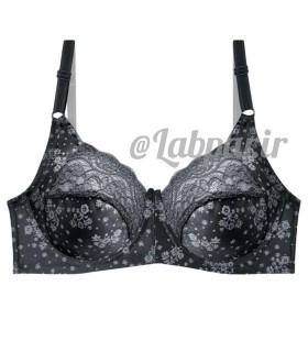 سوتین دانتل پرلون Adak آداک مشکی فنردار سایز بزرگ کد 642