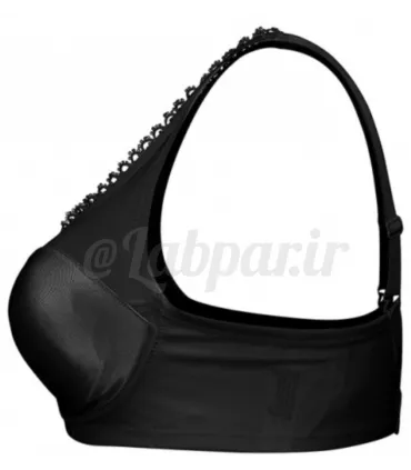 سوتین پرسی پرلون شیشه ای Adak آداک مشکی فنردار کد 619