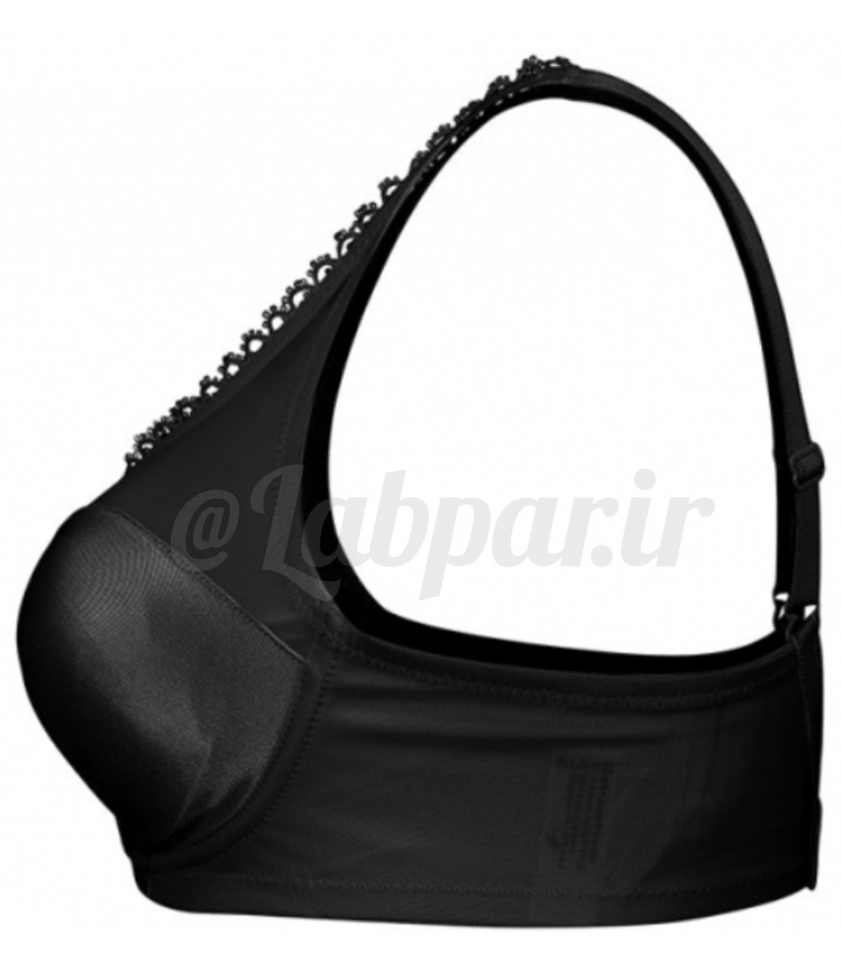 سوتین پرسی پرلون شیشه ای Adak آداک مشکی فنردار کد 619