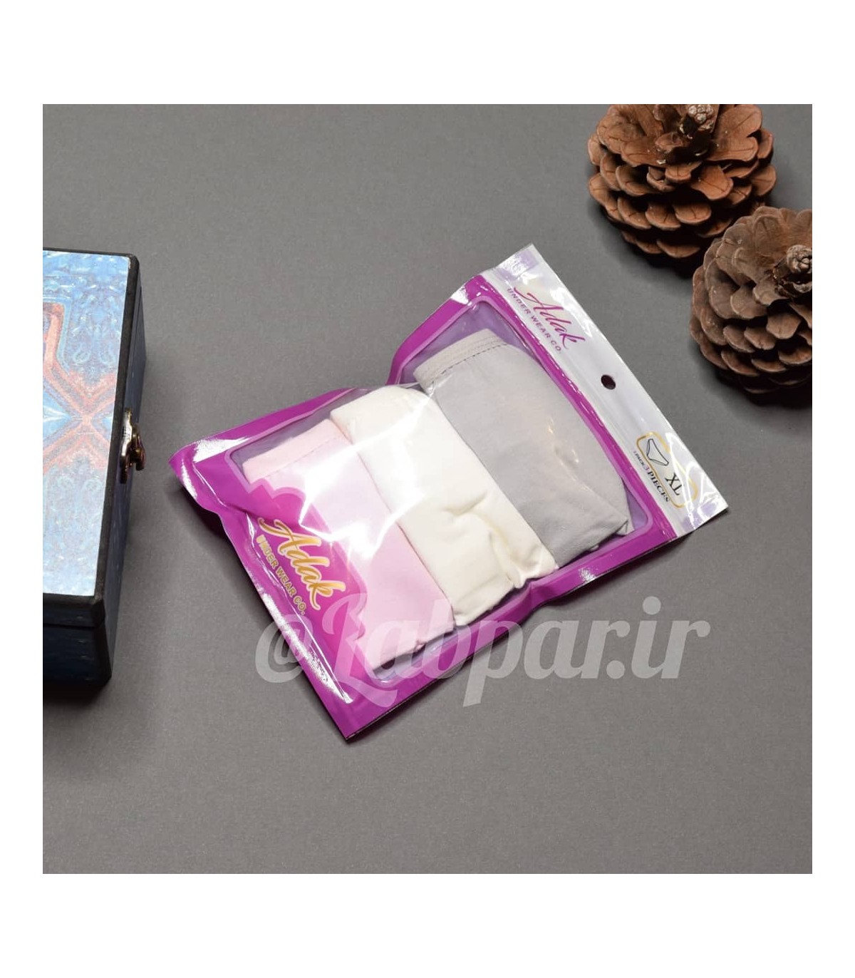 پک شورت زنانه اسلیپ نخی Adak آداک کد 138 طرح F ساده