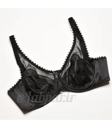 سوتین پرسی سوزنی شیشه ای Adak آداک مشکی فنردار کد 646